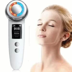 Masajeador Facial Rejuvenecedor LED 5 en 1 – Antiarrugas, Limpieza Profunda y Terapia de Calor