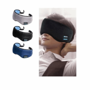 Antifaz para Dormir con Auriculares Bluetooth Integrados – Música, Relajo y Sueño Profundo