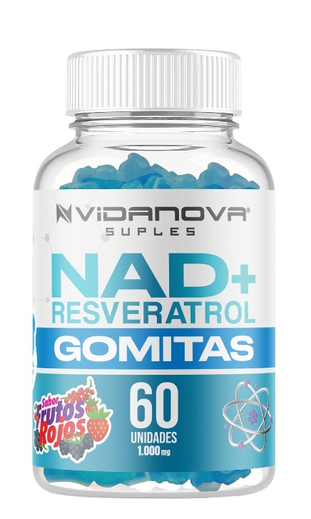 Gomitas NAD+ Resveratrol 1000mg | Energía Celular + Antienvejecimiento - Imagen 2