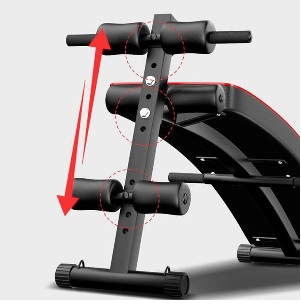 Banca de Abdominales Multifuncional con Bandas Elásticas – Entrenamiento en Casa - Imagen 2